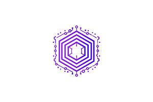 Minimal Hexagonal Tech Circuit Logo, a Branding & Logo Template by Vectorium Studio