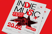 Indie Music Festival Flyer, a Flyer Template by graphicook (Thumbnail 2 of 3)