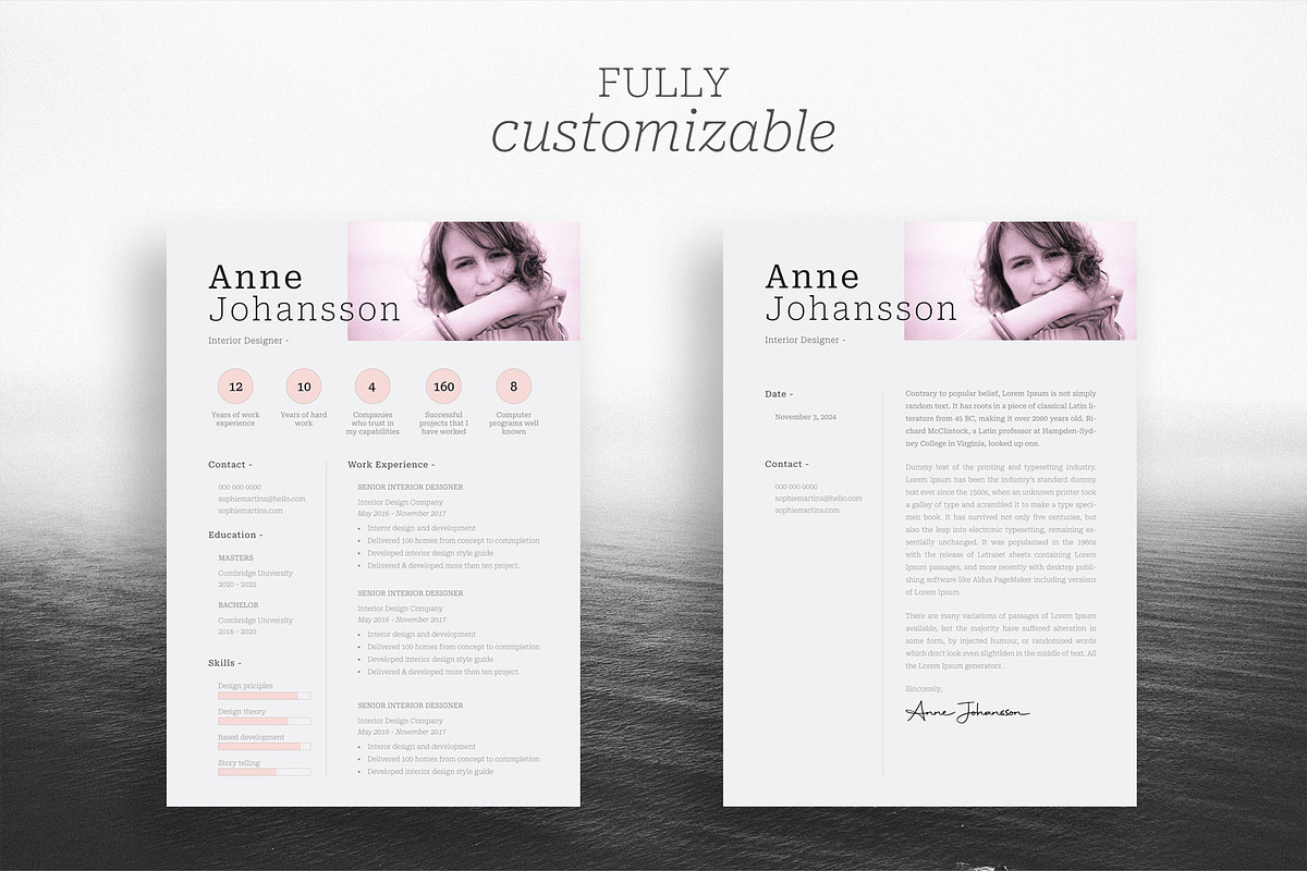 Resume / CV Template, a Resume Template by UX-group (Photo 5 of 5)