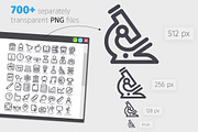 Science 700+ Line Icons Bundle, an Outline Icon by Voysla's Shop (Thumbnail 5 of 8)