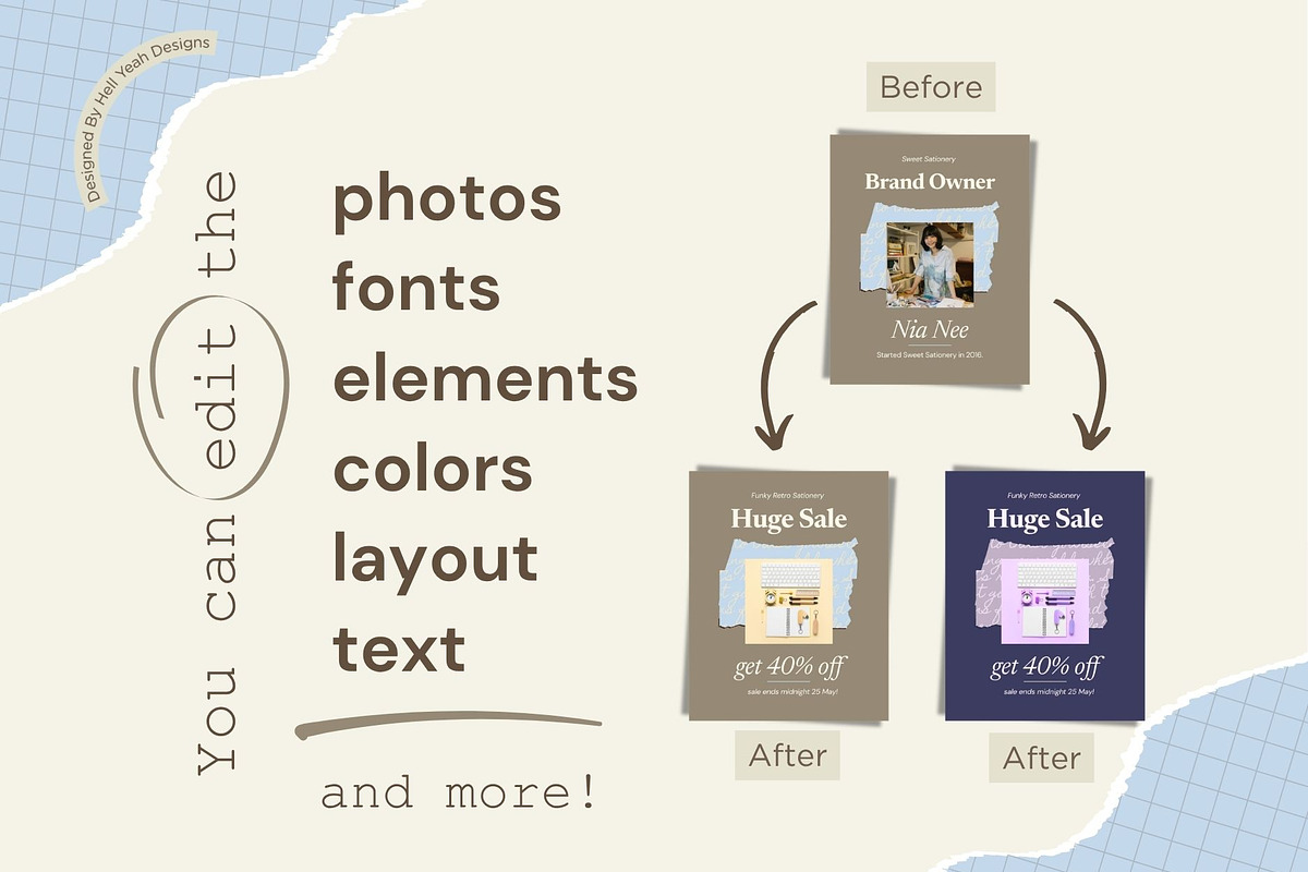 Nostalgic Desk Notes Instagram Story, a Social Media Template by Hell Yeah Designs (Photo 7 of 7)