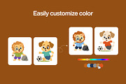 120 Animal Mascot Bundle, an Animal Illustration by Brickclay (Thumbnail 4 of 12)
