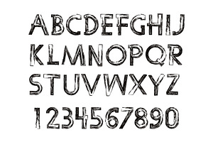 Graphic vector alphabet, an Icon by RODINA