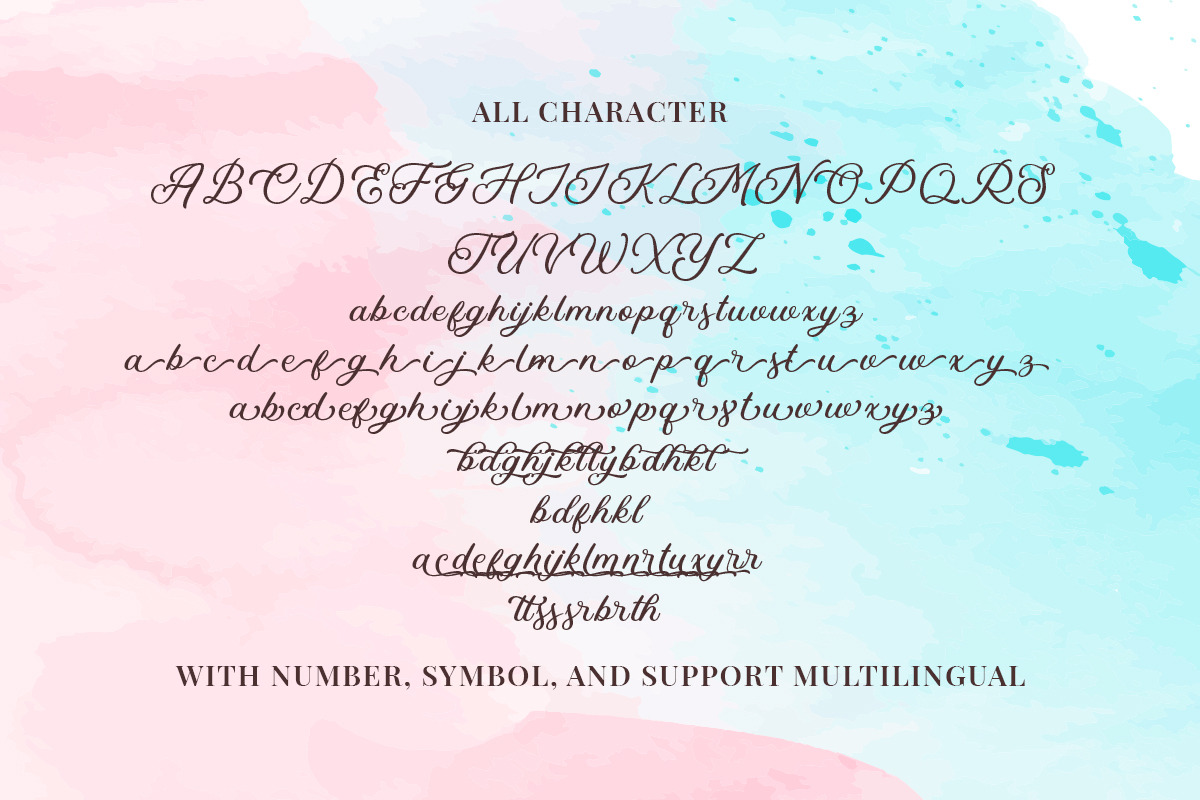 Kaluna Lovely Script preview 8