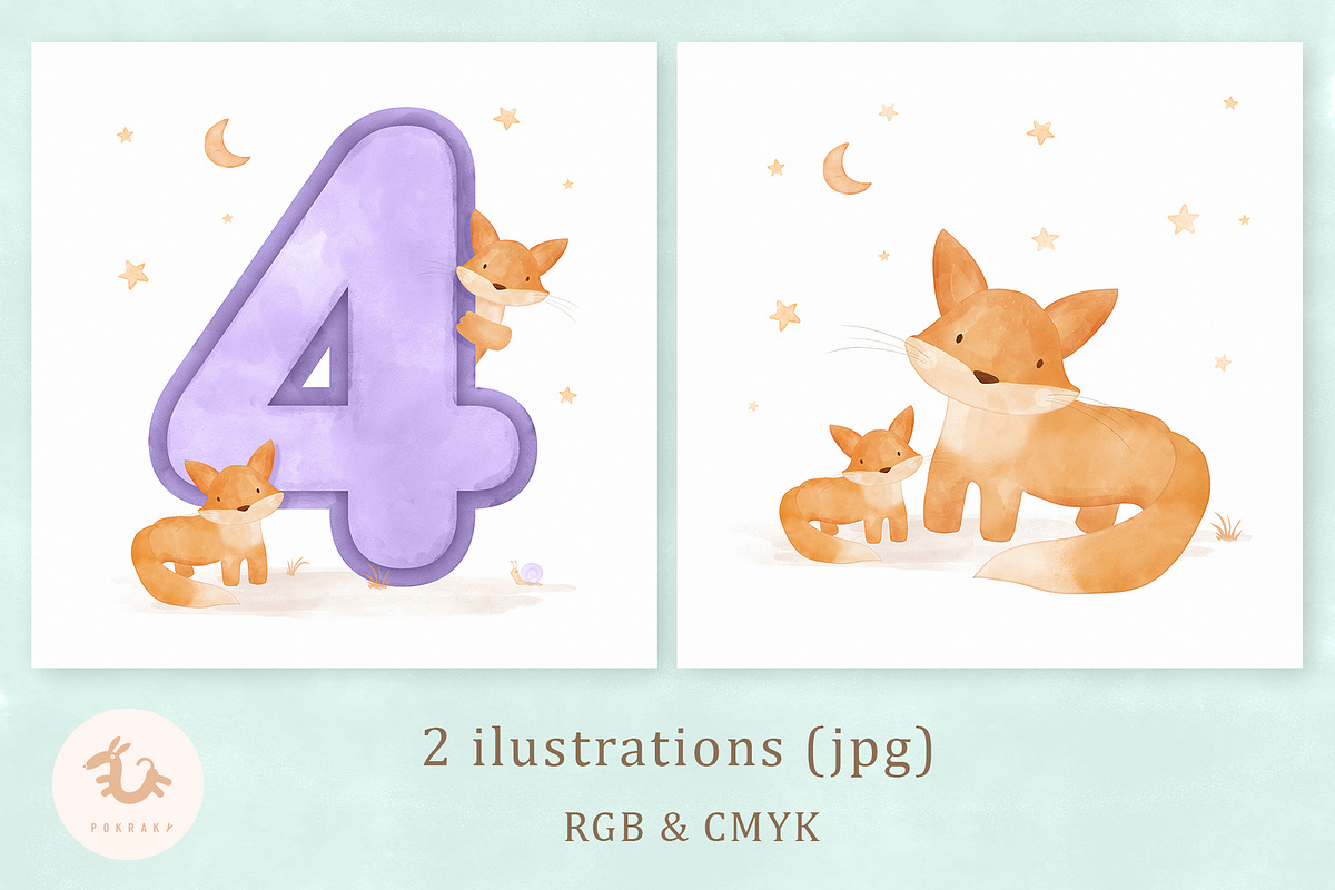 Pokraky_Dreamy Baby Fox, an Illustration by Pokraky (Photo 2 of 5)
