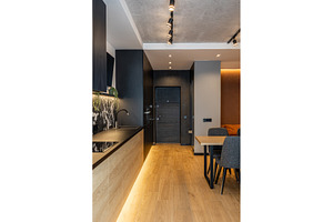 Modern open plan apartment interior, an Architecture Photo by wip3out