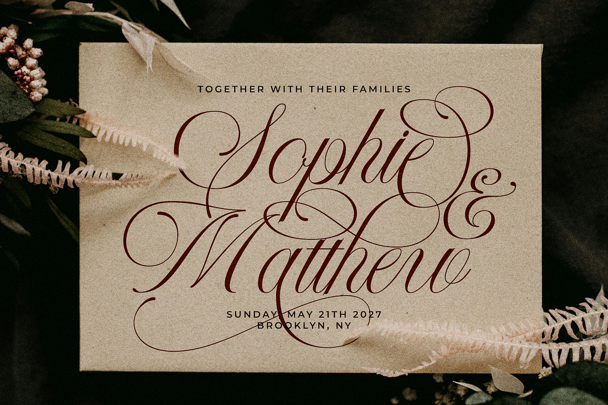 LT Nouvelle Jardin – Romantic Script, a Script Font by Luminotype (Photo 4 of 10)