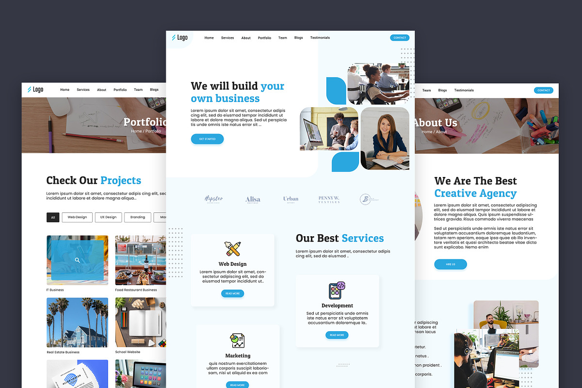 Business website template HTML, a HTML Template by App Innovation (Photo 1 of 7)