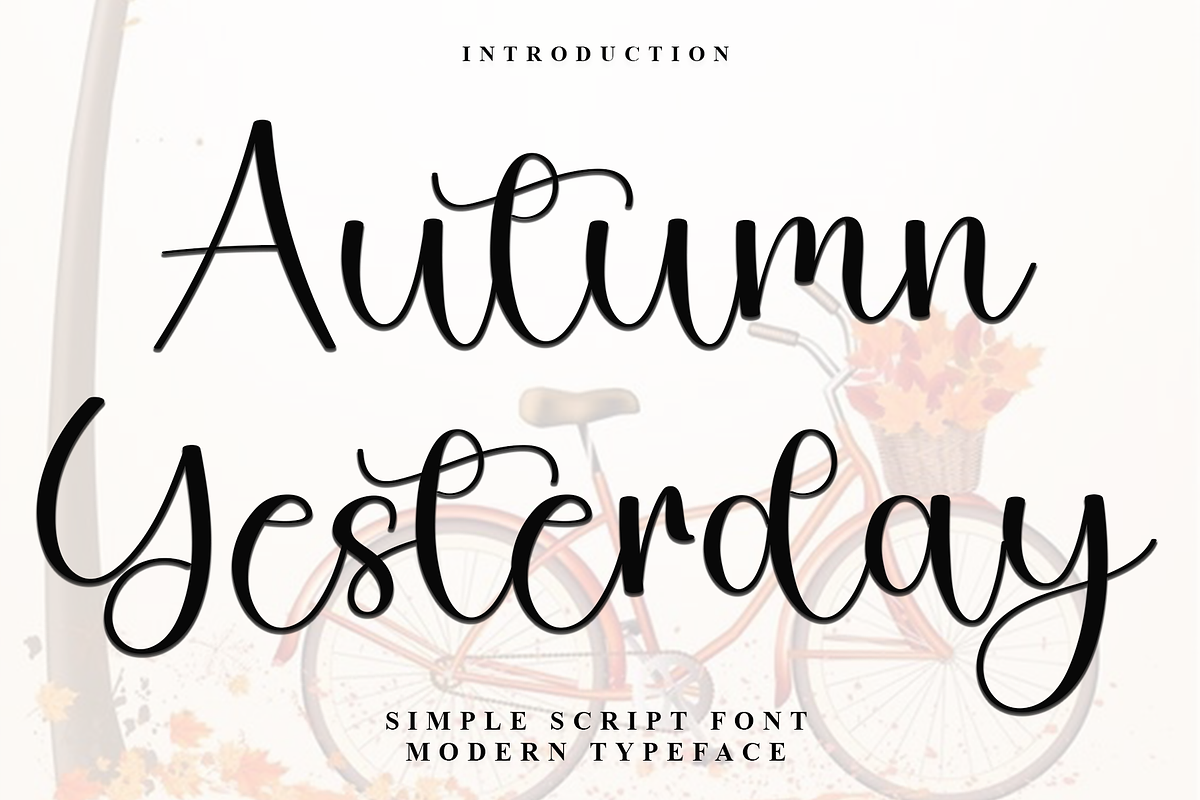 Autumn Yesterday, a Handwritten Font by FreshTypeINK (Photo 1 of 8)