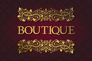Vintage font with curls, a Font by Guten Tag Vector (Thumbnail 2 of 4)