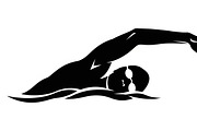 A dynamic Swimming Action Silhouette, an Illustration by Amazin_art (Thumbnail 20 of 31)