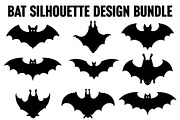 bat silhouette design bundle, an Illustration by Designs_River (Thumbnail 1 of 9)