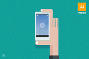 6 lifestyle Vector illustrations, an Object Illustration by Makoto (Thumbnail 4 of 5)