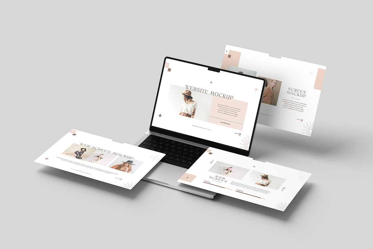 Laptop Screen Website Mockup, a Mac Mockup by graphicpages (Photo 12 of 16)