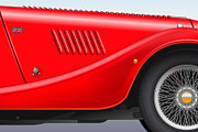 Morgan Plus 4 vintage car, 1966, a Transportation Illustration by frizio (Thumbnail 4 of 4)