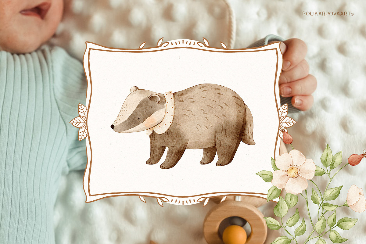 Charming meadow - woodland clipart, a Decorative Illustration by polikarpovaart (Photo 5 of 30)