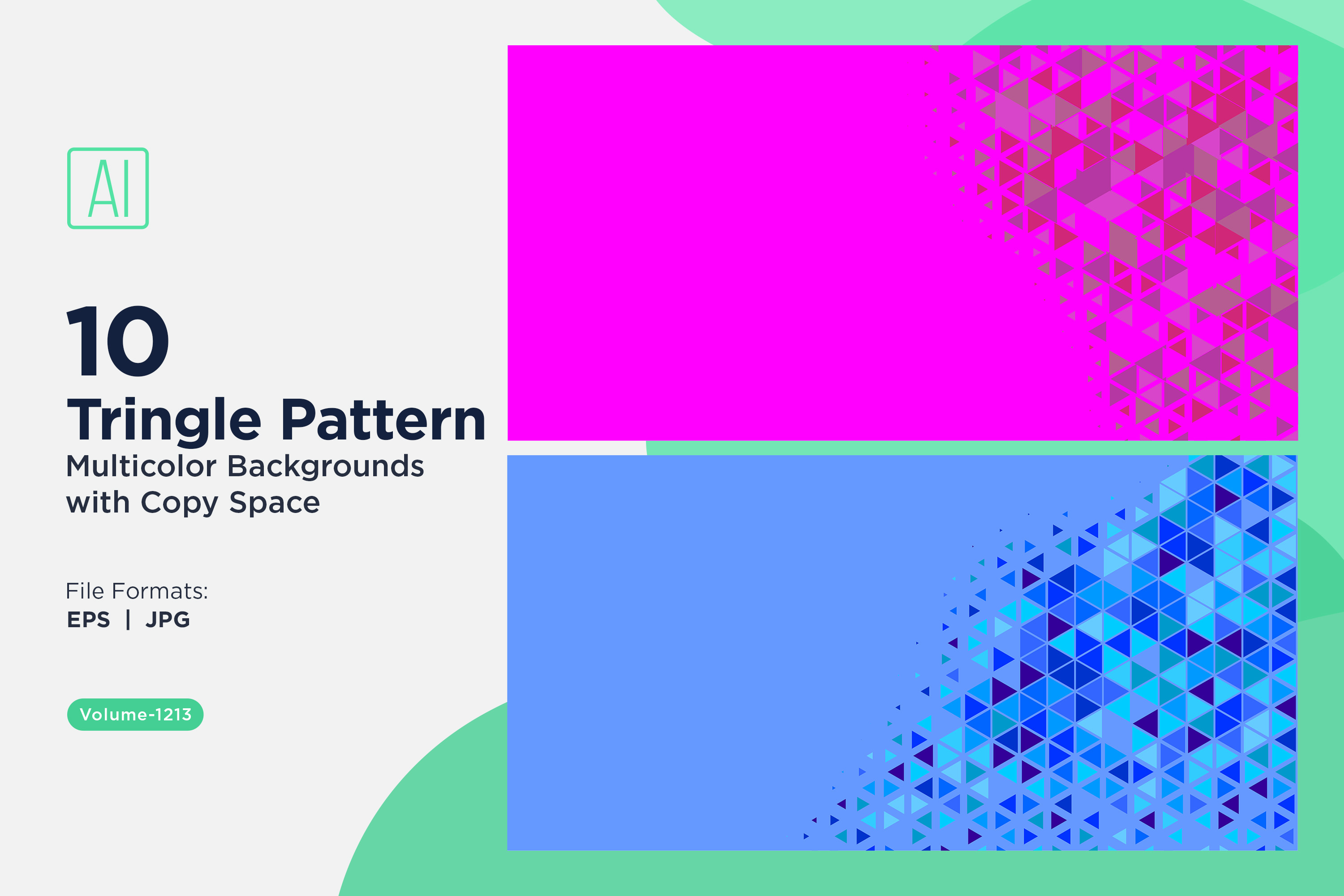 Vibrant Triangles Pattern Background, a Pattern Graphic by shahsoft