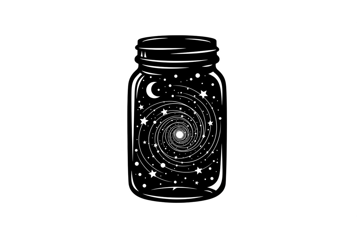 Cosmic Galaxy Jar Design Bundle, an Illustration by Creativeshirt (Photo 14 of 31)