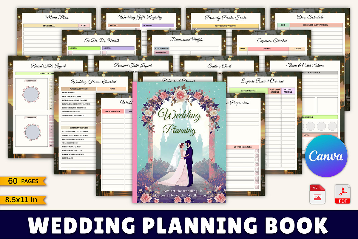 Wedding Planning Book, a Stationery Template by Designmela01 (Photo 1 of 10)