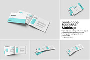 Landscape Magazine Mockup, a Books & Magazine Mockup by Indah (Thumbnail 1 of 6)