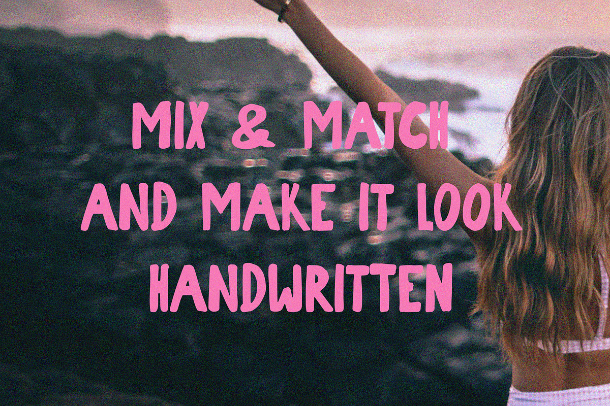 Handmade Retro Marker Font Duo, a Sans Serif Font by Laras Wonderland (Photo 7 of 14)