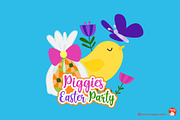 Piggy Easter Digital Clip Art, a Seasonal Illustration by Cozy Cat Design (Thumbnail 2 of 7)