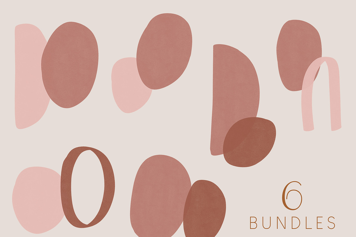 Painted Abstract Shapes - Blush, a Texture Illustration by denofdreamers (Photo 4 of 10)