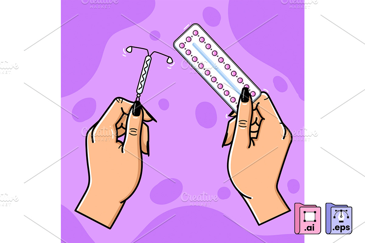 Female Contraception Methods, a Healthcare Illustration by MISS CHATZ (Photo 1 of 3)