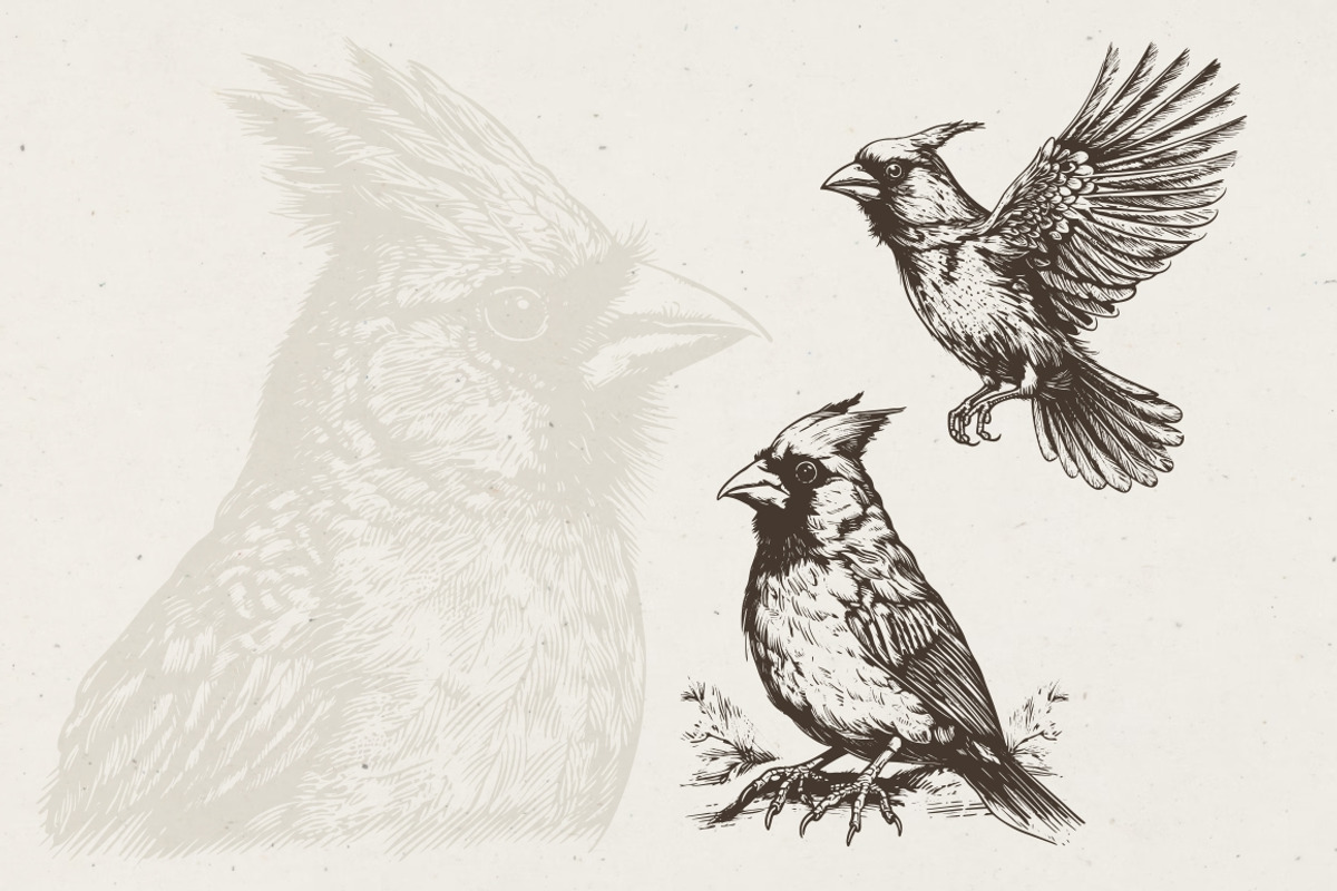 260 Birds Illustrations, an Animal Illustration by Nocturnal Wolf (Photo 5 of 13)