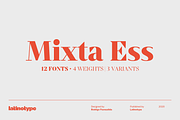 Mixta Essential, a Serif Font by Latinotype (Thumbnail 1 of 14)