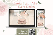 Pink Rose Wedding Website Invitation, a Landing Page Template by Everyday Perfection (Thumbnail 4 of 10)