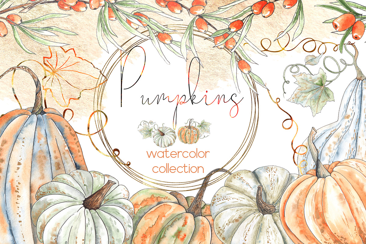 Autumn BUNDLE 8 in 1. Watercolor, an Object Graphic by Ana-Sakuta (Photo 12 of 20)