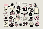 Retro Halloween Bundle Cute & Spooky, a Seasonal Illustration by Red Ink (Thumbnail 2 of 8)