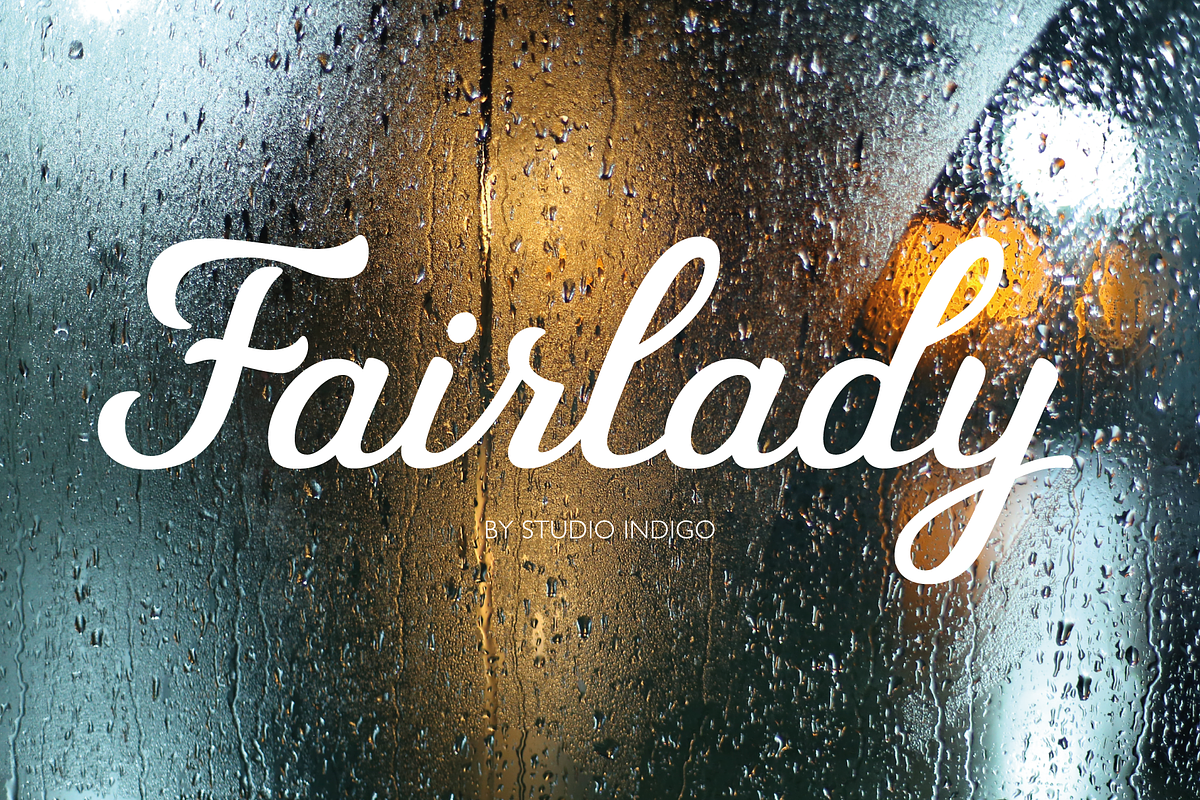 Fairlady a Vintage Script Font, a Script Font by Studio Indigo (Photo 1 of 9)