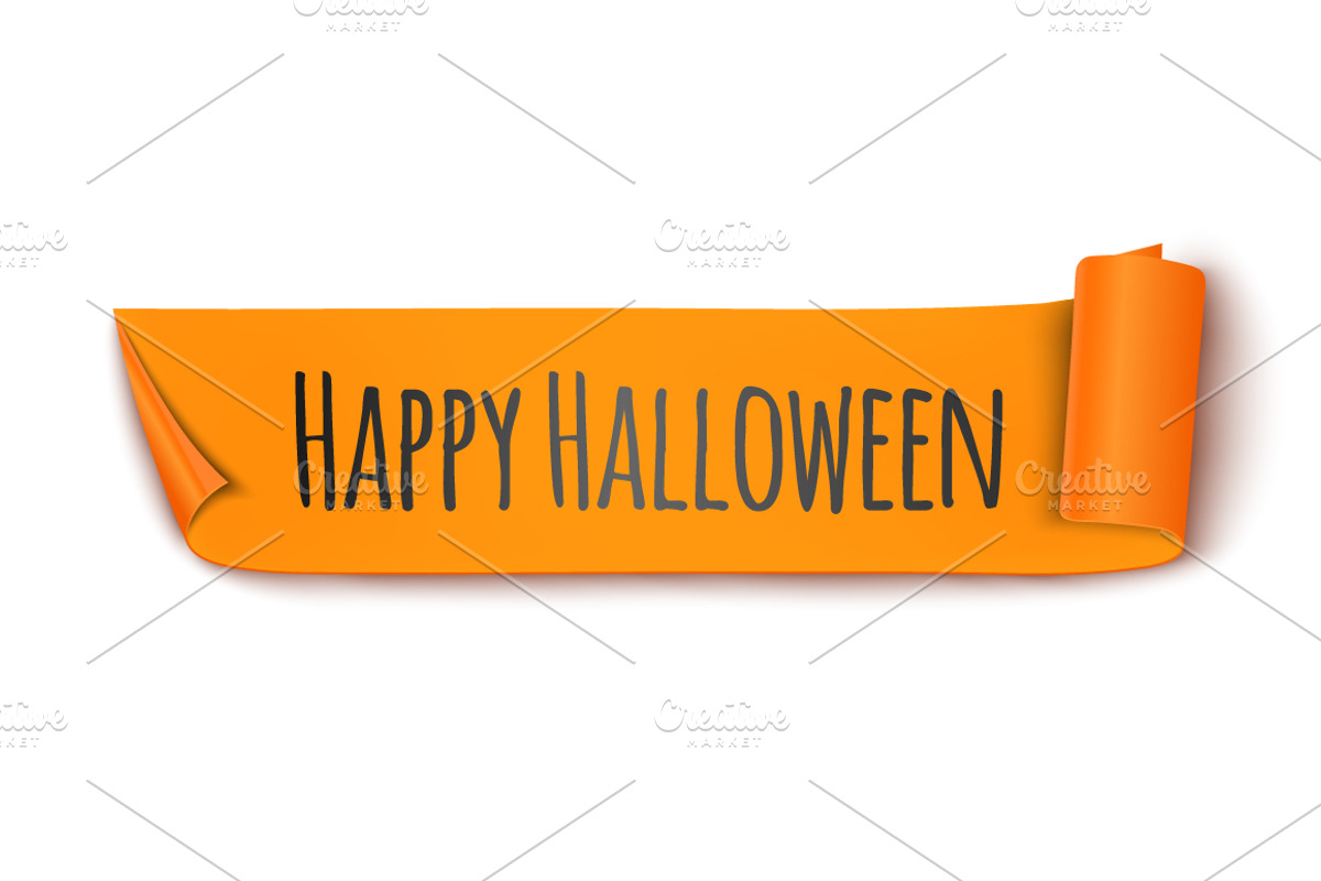 Halloween Ribbons, a Decorative Illustration by Vector Market (Photo 1 of 2)