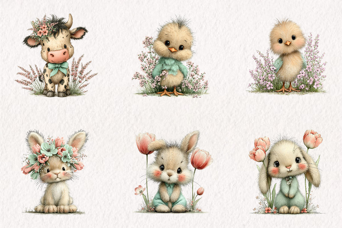 Whimsical Spring Clipart, an Illustration by CreationArt (Photo 6 of 7)