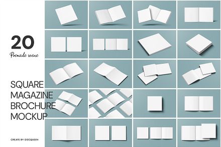 Square Magazine / Brochure Mockup