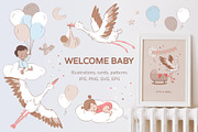 Welcome baby, a Decorative Illustration by Vasylyka (Thumbnail 1 of 7)
