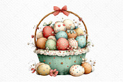 Easter Basket Clipart Png, an Illustration by Craft Nest (Thumbnail 11 of 11)