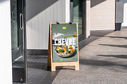 Sandwich Board Sidewalk Sign Mockup, a Mockup by Area Mockups (Thumbnail 3 of 4)