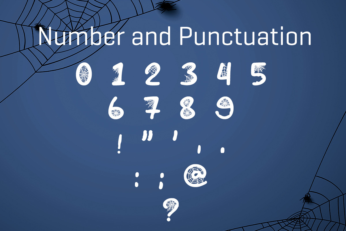 Black Spider Web, a Font by Actual Pixel (Photo 5 of 6)