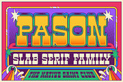 TNSC Pason - Slab Serif Family, a Slab Serif Font by The Native Saint Club (Thumbnail 1 of 14)