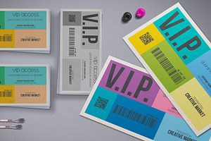 Metro Style Vip Pass Template