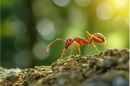Tiny Strong ant on tree. Generate Ai, an Animal Photo by Ylivdesign