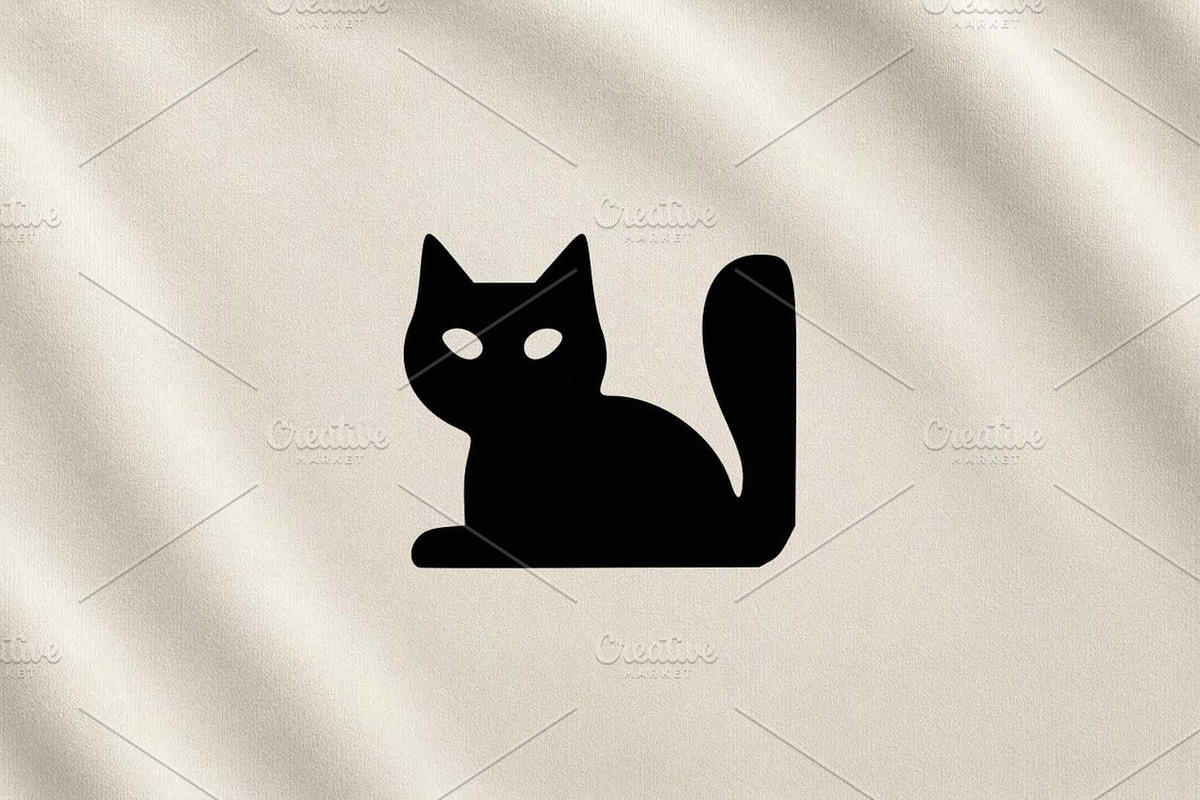 Black Cat Silhouette Vector, an Animal Illustration by Vectorium Studio (Photo 3 of 4)