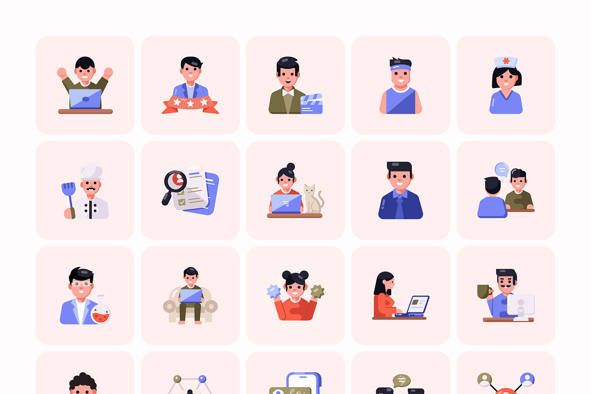 275 Flat Business Icons, an Emoji Icon by Creative Stall (Photo 8 of 11)