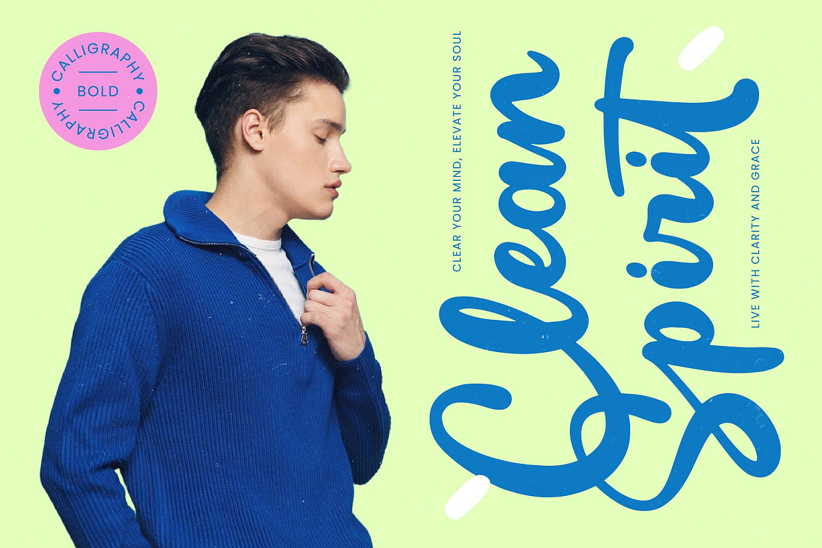 Create Paint Bold Calligraphy Font, a Script Font by stylishtype.co (Photo 8 of 20)