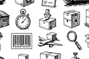 Vintage Logistics Icon Set, an Object Graphic by RT Studio (Thumbnail 3 of 4)