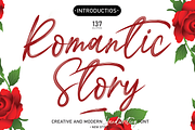 Romantic Story | Script Font, a Script Font by Scratchones (Thumbnail 1 of 8)