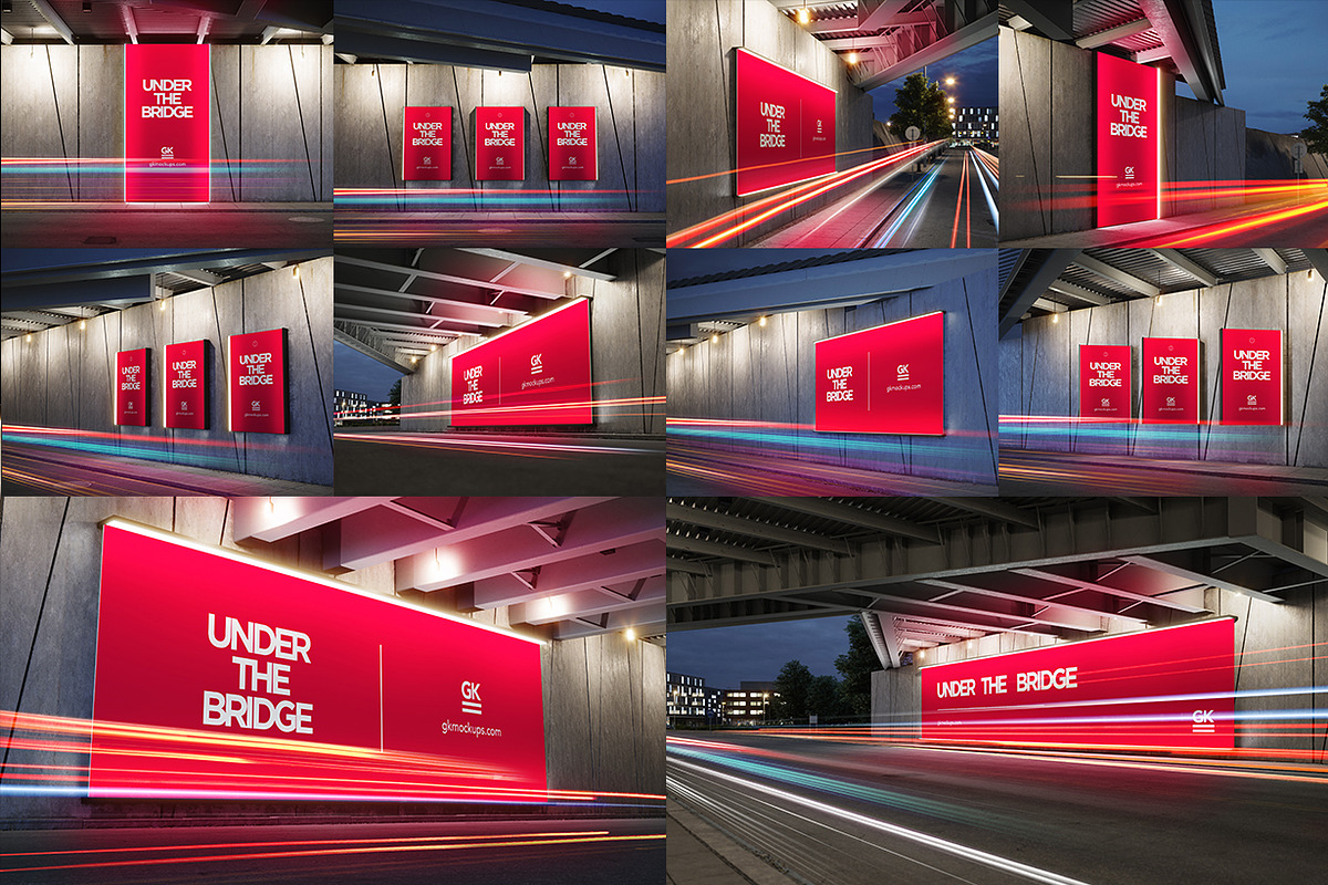 Under the Bridge - Billboard Mock-up, an Advertising Mockup by GK Creative (Photo 8 of 8)